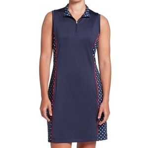 Lady Hagen Americana Women's Sleeveless Golf Dress Navy Stars (no shorts) Size S